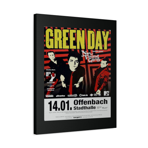 Green Day New Found Glory Frankfurt 2003 Canvas Print Poster