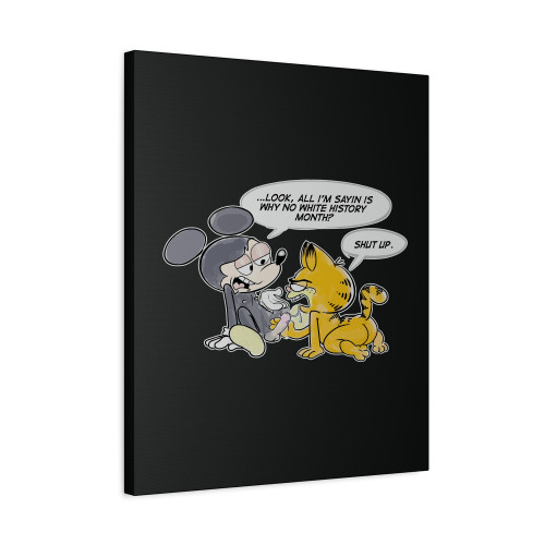 Grumpy Cat Vs Micky Uhh Uhh Funny Canvas Print Poster