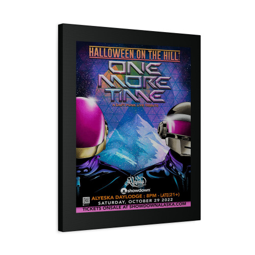 Halloween On The Hill Daft Punk Canvas Print Poster Halloween On The Hill Daft Punk Canvas Print Poster