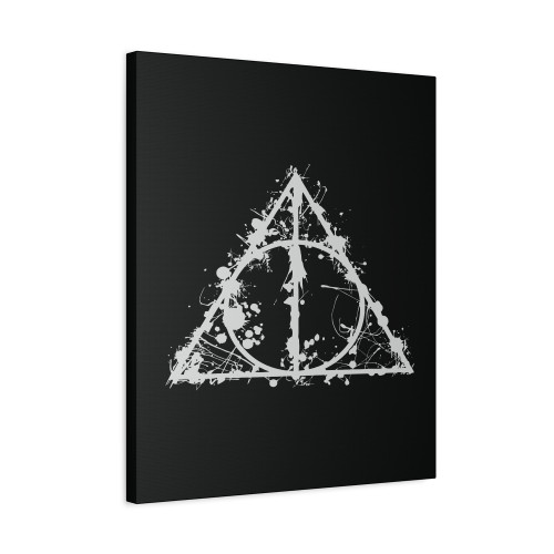 Harry Potter Deathly Hallows Splat Canvas Print Poster