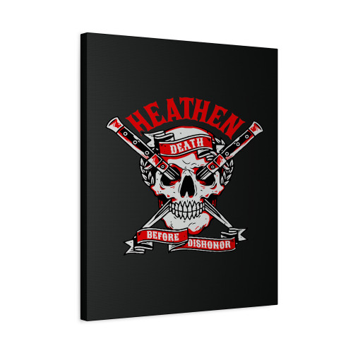 Heathen Death Before Dishonor Canvas Print Poster
