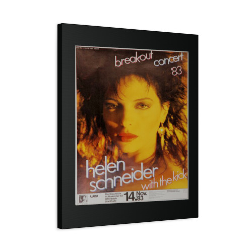 Helen Schneider Wiht The Kick Breakout Concert Offenbach 1983 Canvas Print Poster
