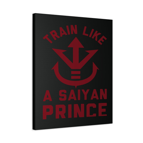 Train Like A Saiyan Prince Canvas Print Poster