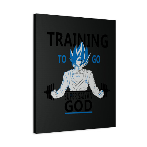 Training To Go Super Saiyan God Canvas Print Poster