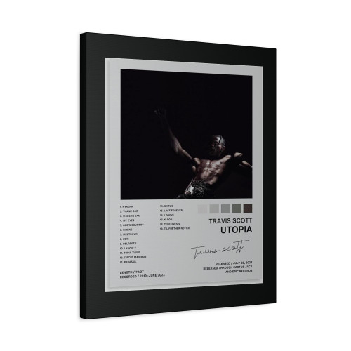 Travis Poster Scott Utopia Album Cover Music Posters Canvas Print Poster