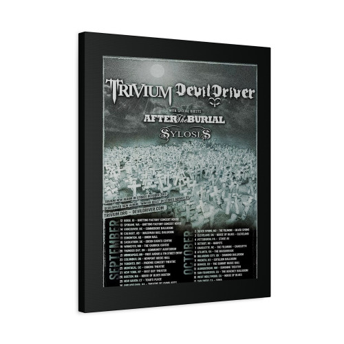 Trivium Devil Driver Tour Canvas Print Poster Trivium Devil Driver Tour Canvas Print Poster