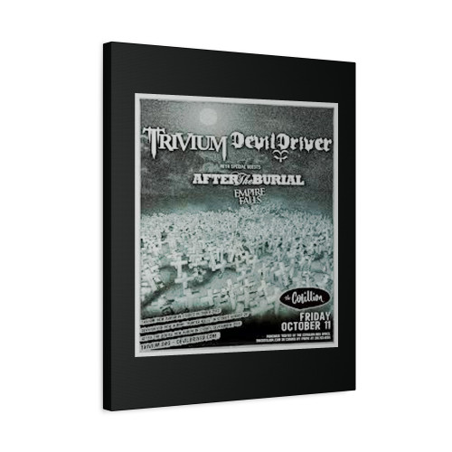 Trivium Devildriver 2013 Wichita Concert Tour Canvas Print Poster