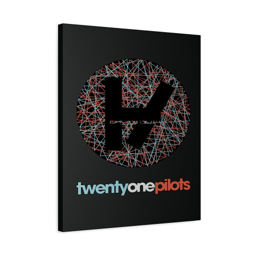 Twenty One Pilots Abstract Line Logo Canvas Print Poster