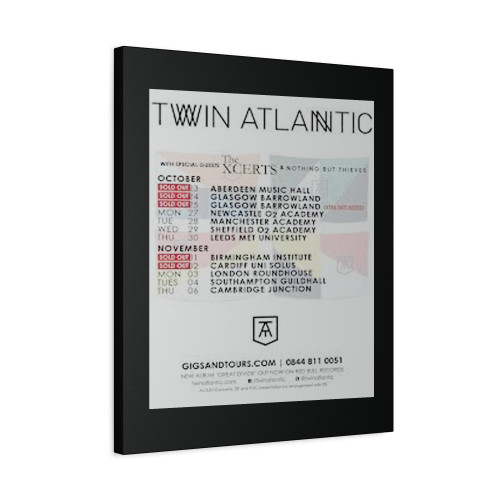 Twin Atlantic Great Divide October November 2014 Uk Tour Canvas Print Poster