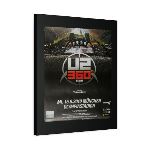 U2 360 Black Munchen 2010 Canvas Print Poster