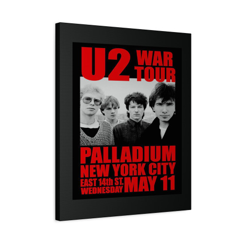 U2 Replica Palladium Nyc 1983 Concert Canvas Print Poster