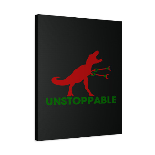 Unstoppable T Rex Canvas Print Poster