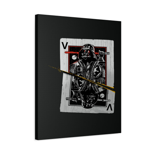 Vader Card Canvas Print Poster