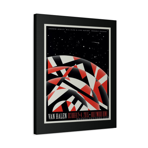 Van Halen Hollywood Bowl Canvas Print Poster