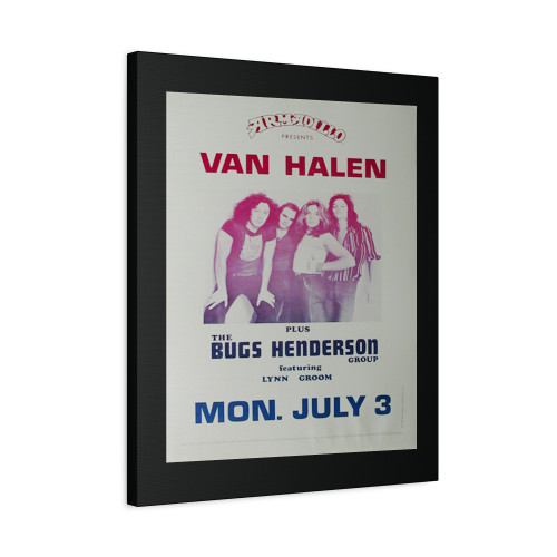 Van Halen Original Concert Canvas Print Poster