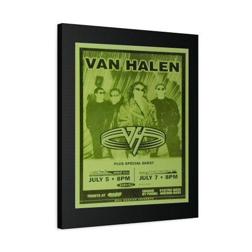 Van Halen Vintage Concert Canvas Print Poster