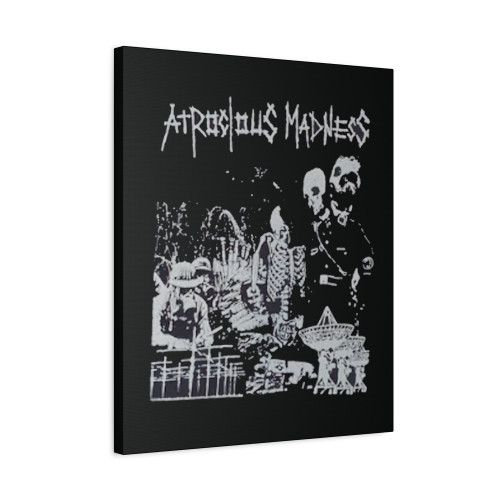 Vintage Atrocious Madness Crust Punk Tour Europe Canvas Print Poster