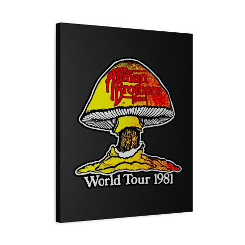 Vintage The Allman Brothers 1981 Concert Tour Canvas Print Poster