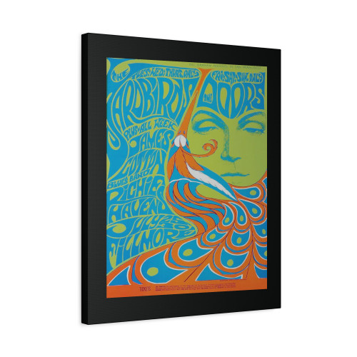Vintage Yardbirds Doors Concert Canvas Print Poster
