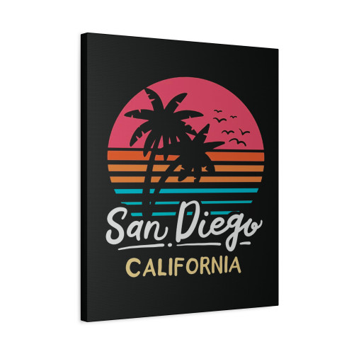 San Diego California Ca Vintage Canvas Print Poster