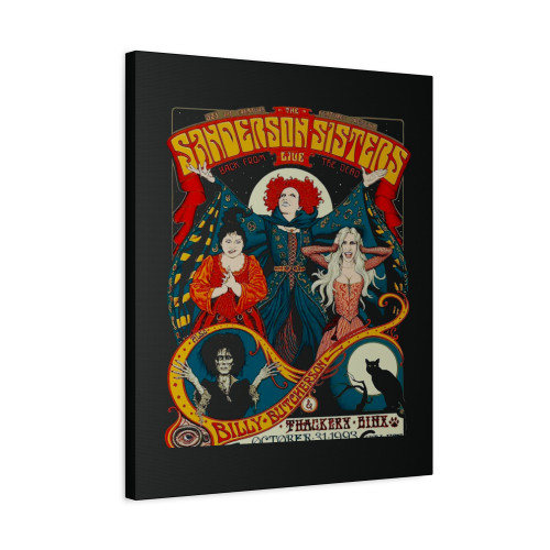 Sanderson Sisters Hocus Pocus Halloween Party Canvas Print Poster Sanderson Sisters Hocus Pocus Halloween Party Canvas Print Poster