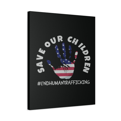 Save Our Children For Patriots Canvas Print Poster