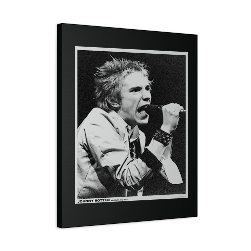 Sex Pistols Johnny Rotten Norway 1977 Canvas Print Poster
