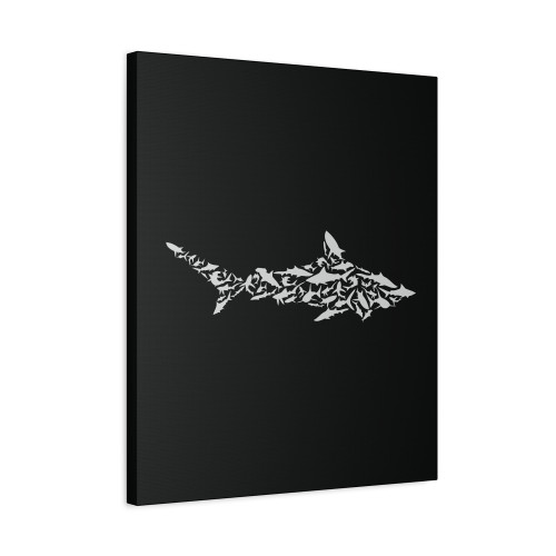 Shark Collage Canvas Print Poster