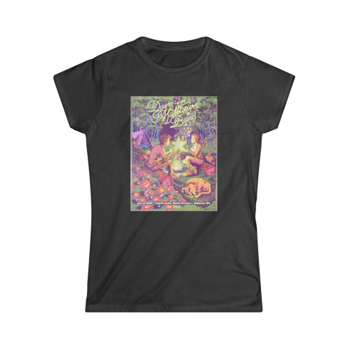 2019 Dave Matthews Band Alpine Ii Silkscreen Concert Poster Women's T-Shirt Tee