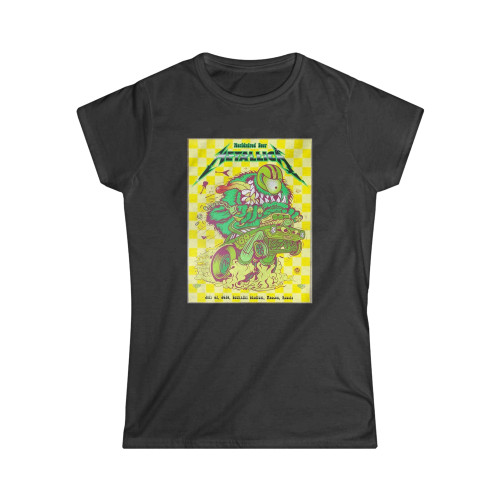 2019 Metallica Moscow Silkscreen Concert Poster Women's T-Shirt Tee