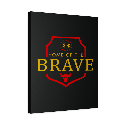 Home Of The Brave Under Armour The Rock Project Canvas Print Poster