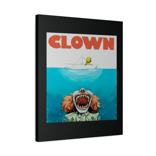 Horror Clown The Jaws Canvas Print Poster