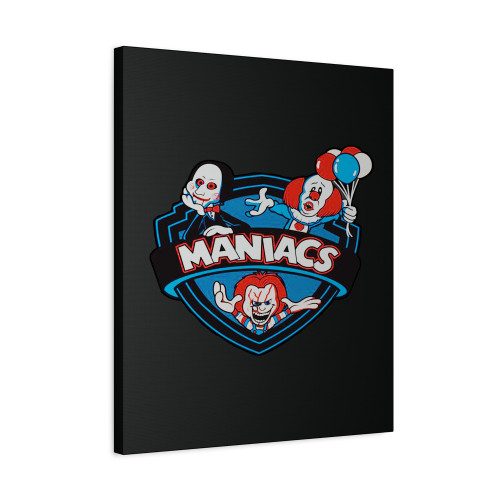 Horror Maniacs Halloween Canvas Print Poster