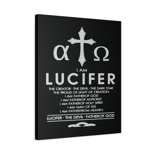 I Am Lucifer Canvas Print Poster