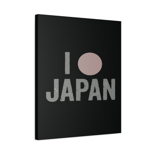 I Love Japan Canvas Print Poster
