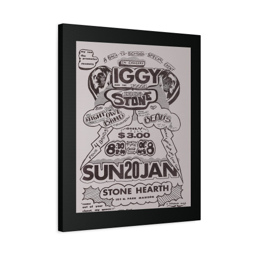 Iggy And The Stooges At Stone Hearth Canvas Print Poster