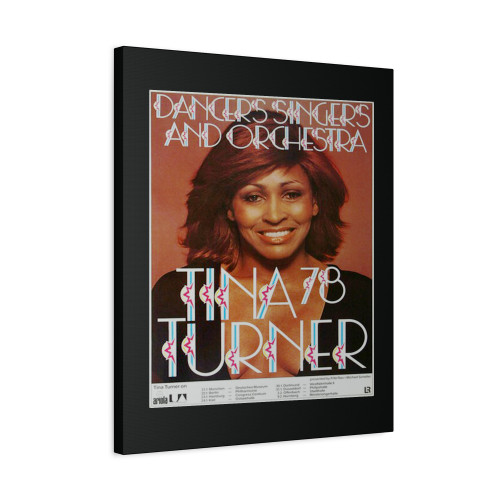Ike & Tina Turner Rough Tour 1978 Canvas Print Poster