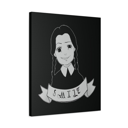 Wednesday Addams Smile Canvas Print Poster