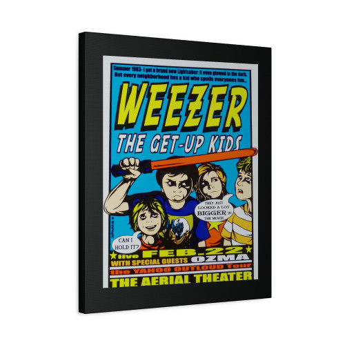 Weezer Concert 2001 Jermaine Rogers Houston Canvas Print Poster