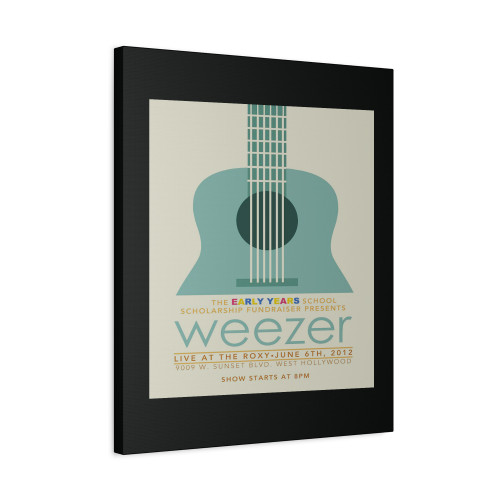 Weezer Live At Rozy Canvas Print Poster