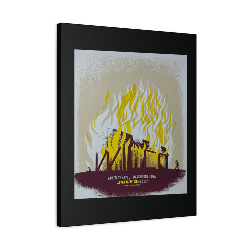 Wilco 2012 Craig Updegrove Poster Davenport Ia Adler Theatre Canvas Print Poster