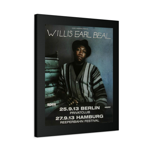 Willis Earl Beal Nobody Knows Berlin & Hamburg 2013 Canvas Print Poster