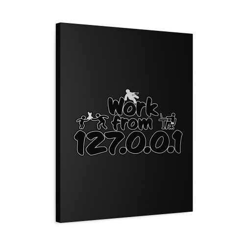 Work From Home Canvas Print Poster
