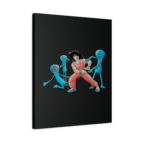 Yamcha Learn Kamehameha From Mr Meeseeks Canvas Print Poster