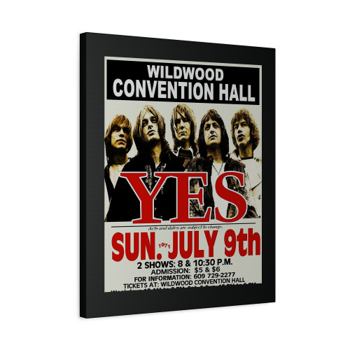 Yes 1971 Concert Canvas Print Poster