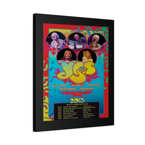 Yes South American Tour 2013 Concert Canvas Print Poster