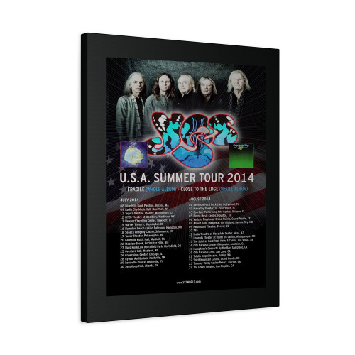Yes U.S.A. Summer Tour 2014 Concert Canvas Print Poster