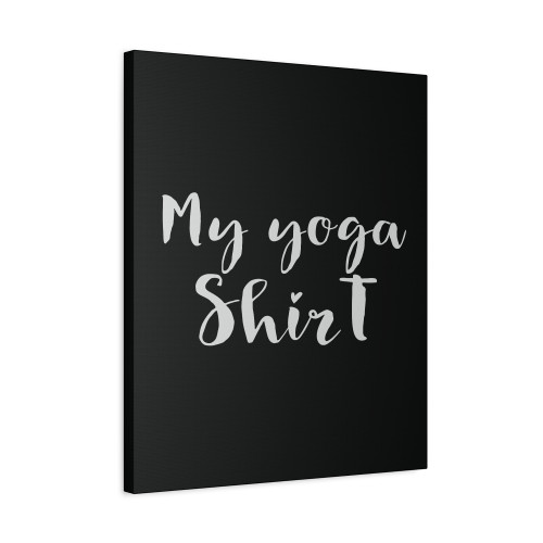 Yoga Shirt Motif Canvas Print Poster