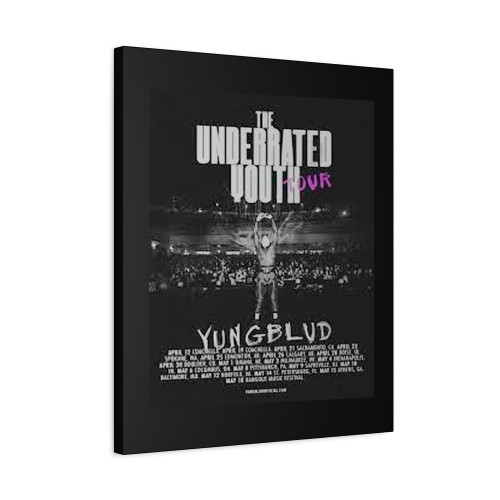Yungblud The Underrated Youth Tour Canvas Print Poster