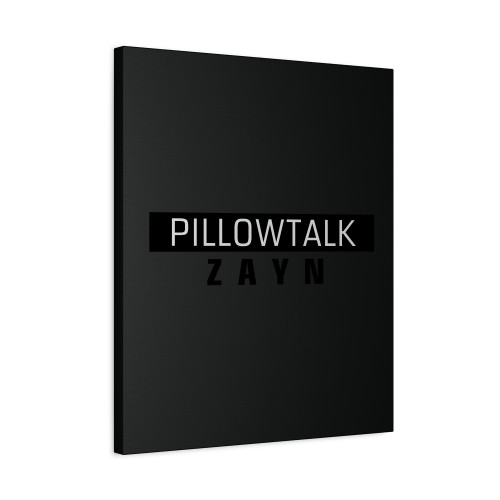 Zayn Pillowtalk Black And Canvas Print Poster